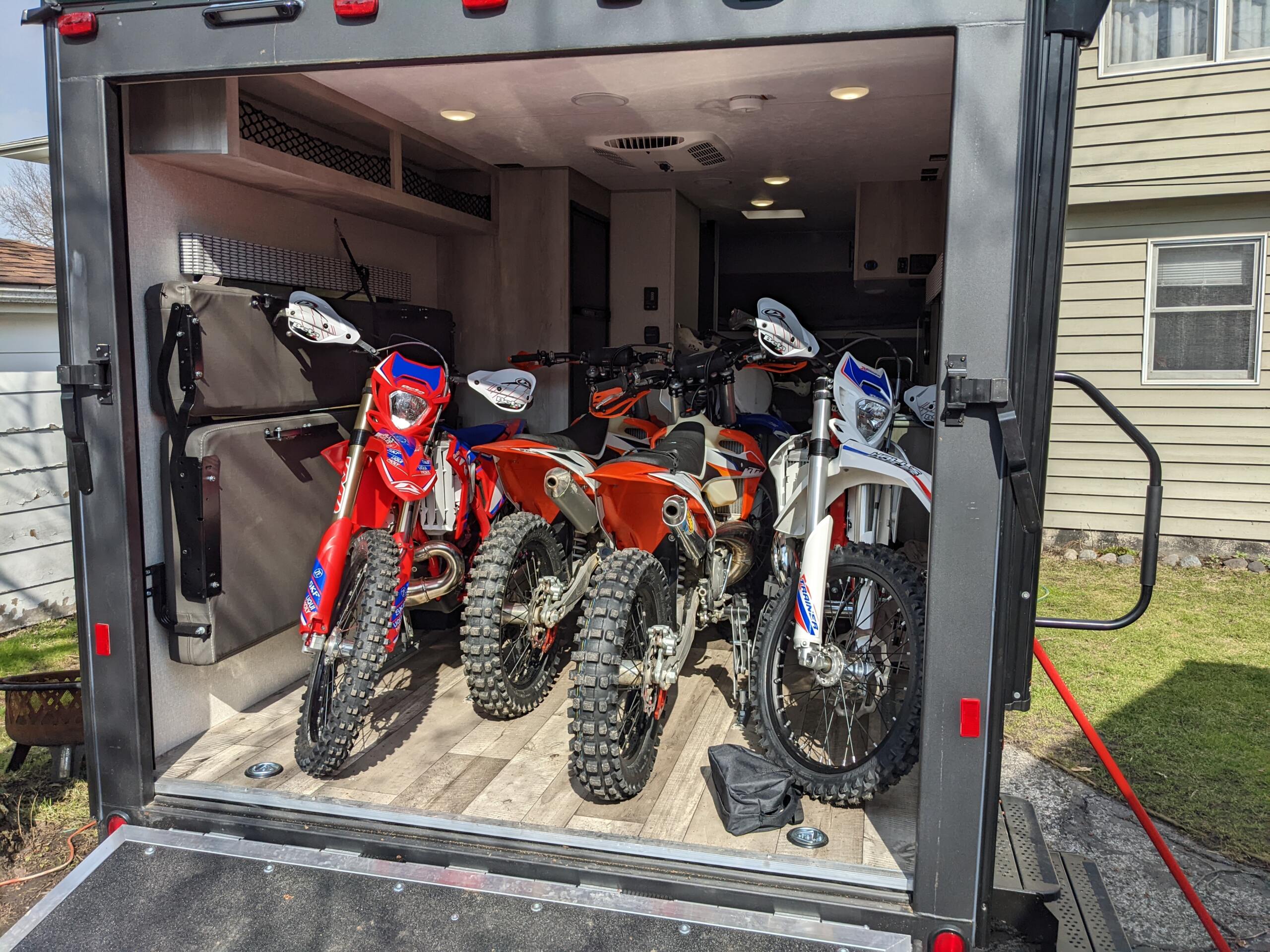 Moto Cinch and toy hauler
