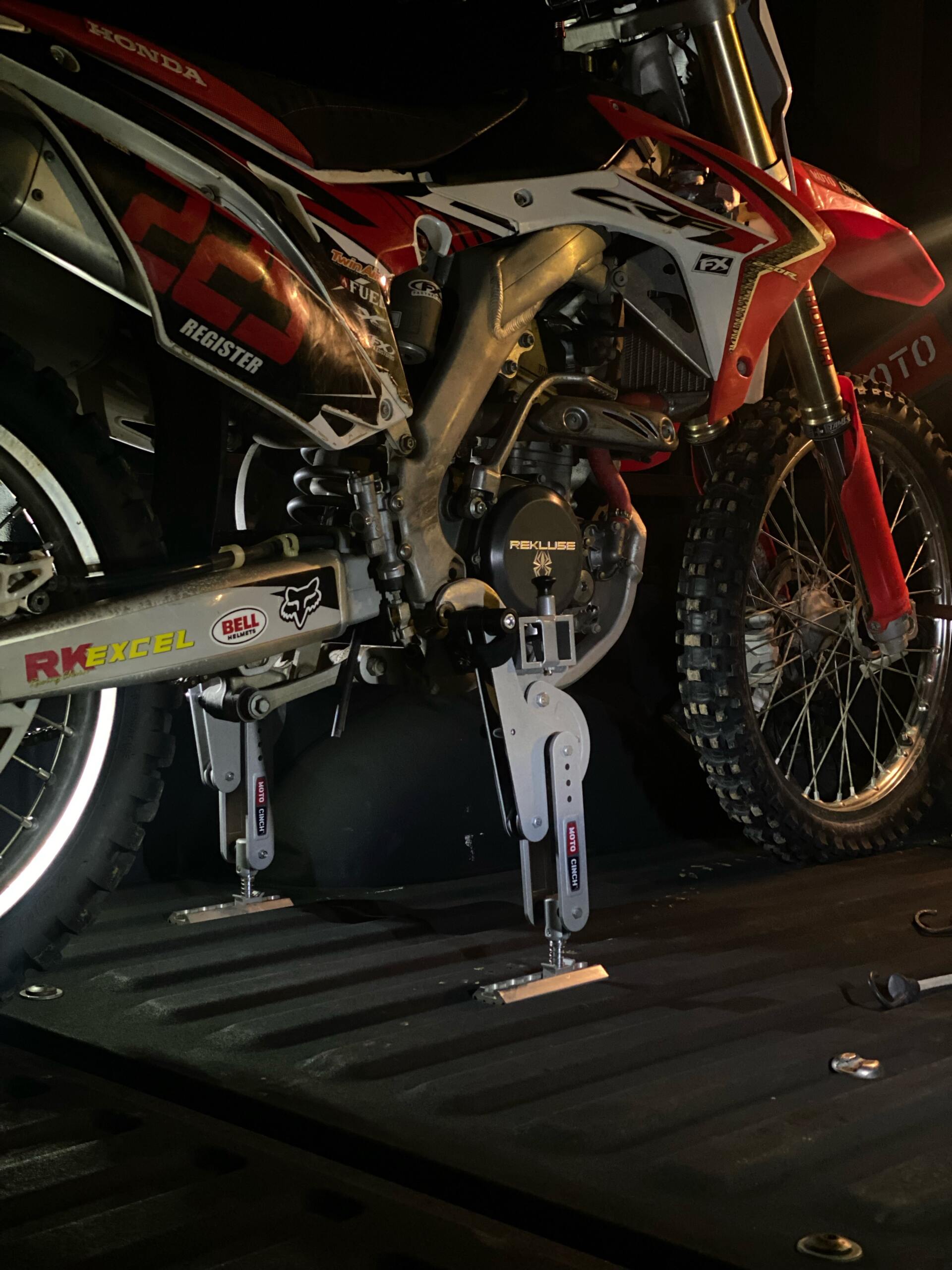 Moto Cinch Moto Cinch motorcycle foot peg tie down system