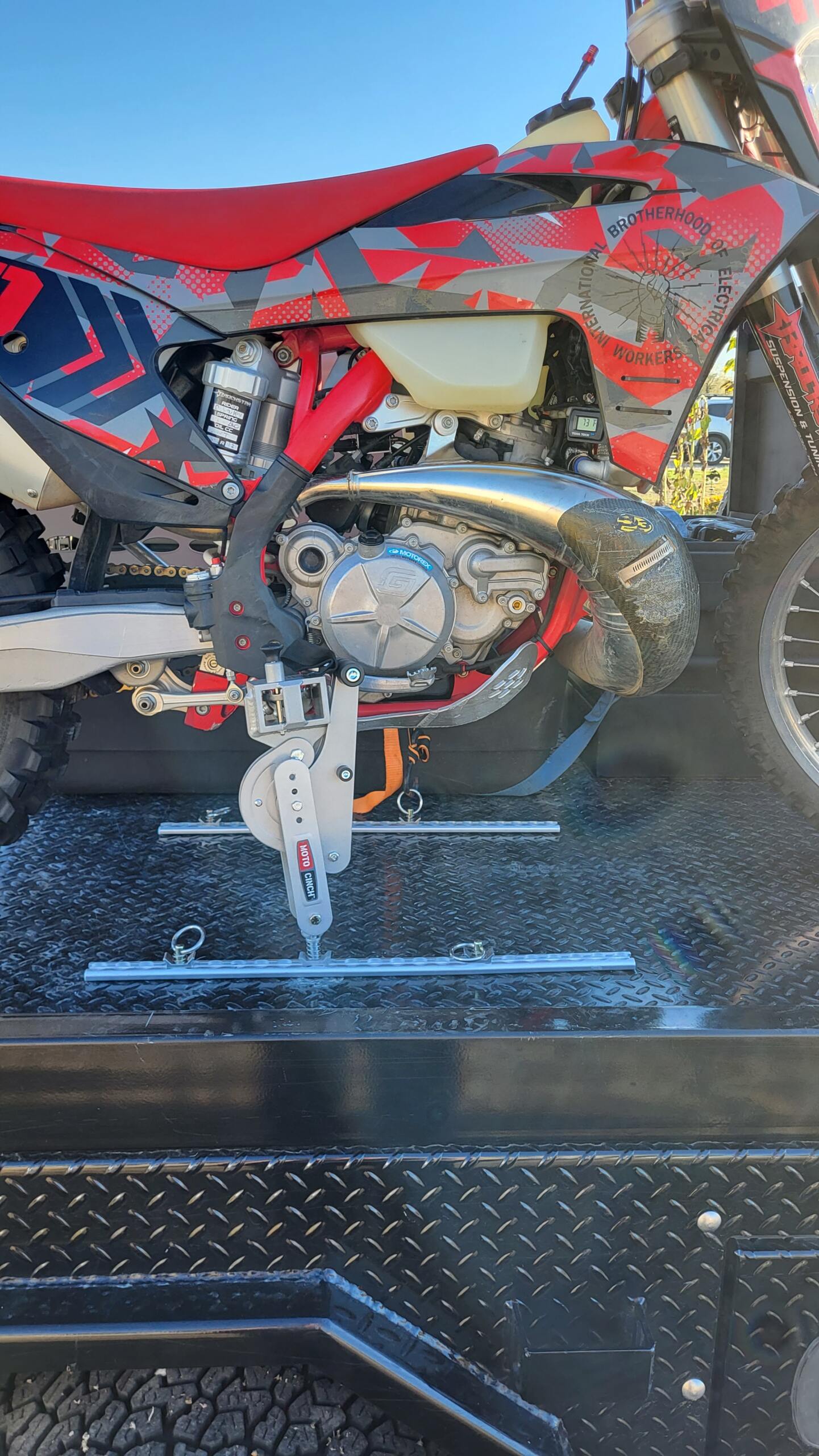 Moto Cinch motorcycle tie down system