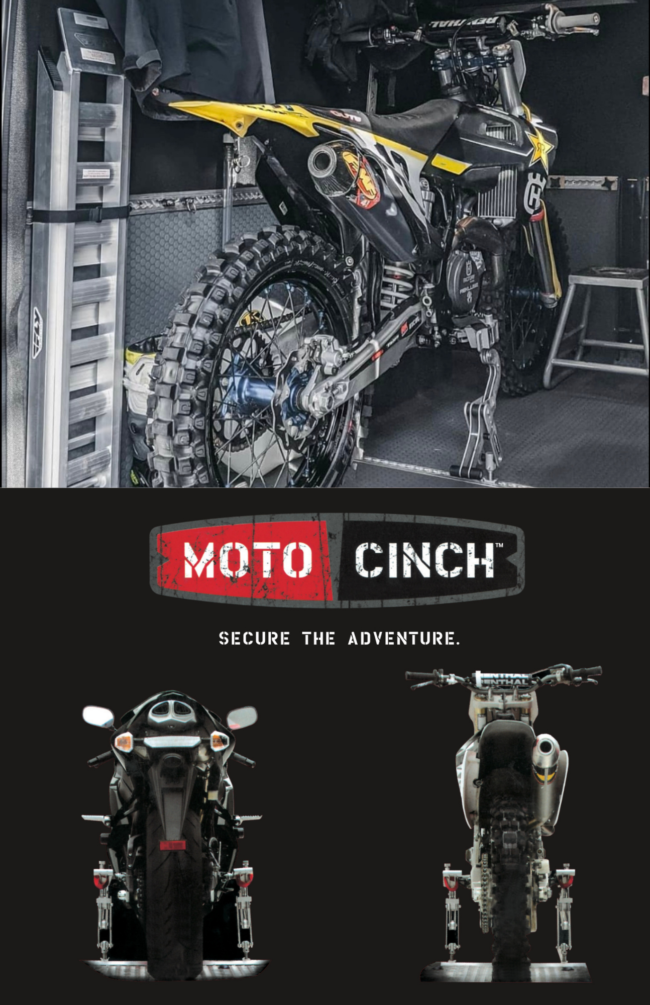 Moto Cinch foot peg tie down system for dirt, street, enduro, adventure and just about any bike made!